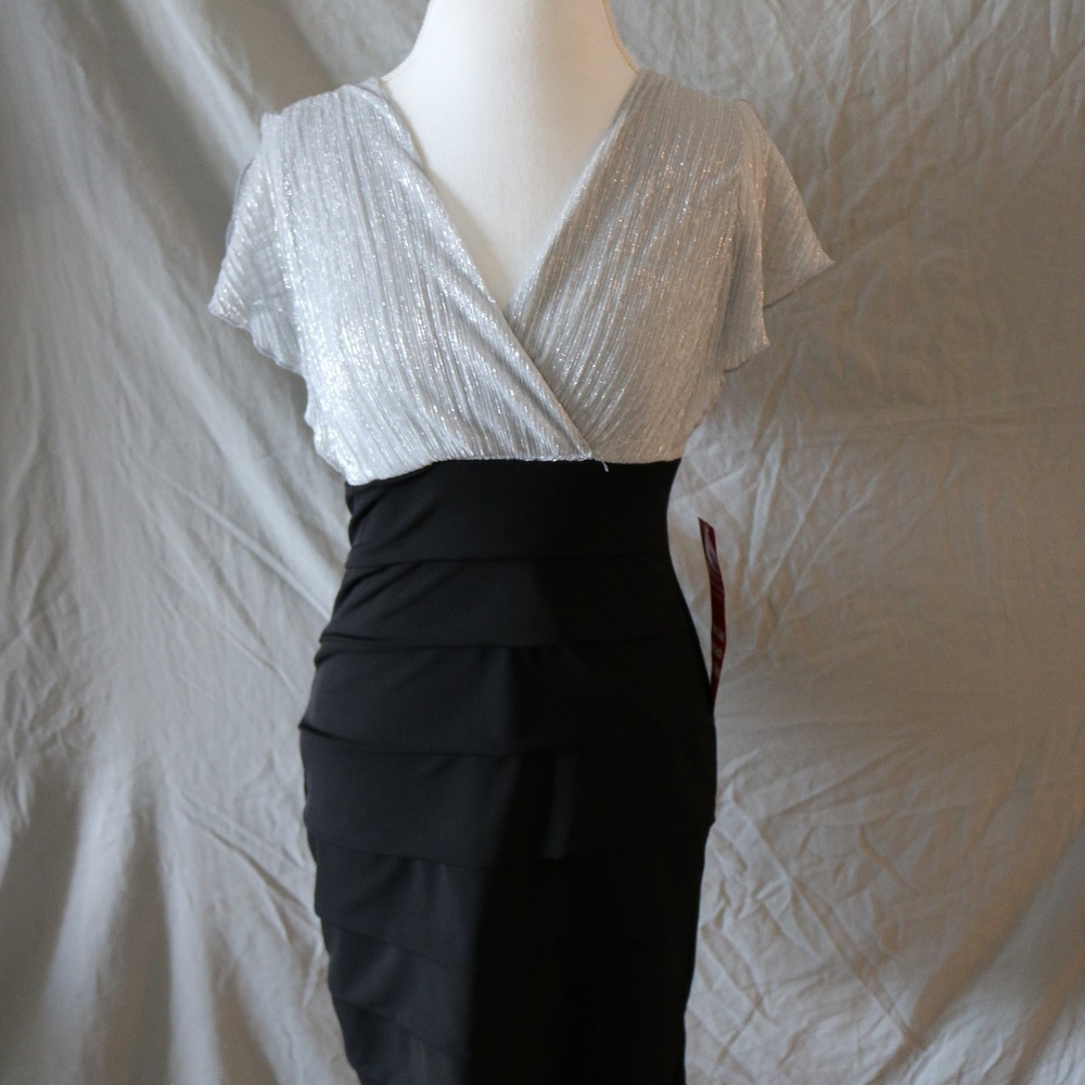Enfocus Studio Black and Silver dress